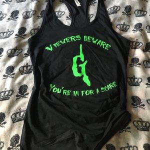 Goosebumps, goth, horror, fandom, racerback Tank horror